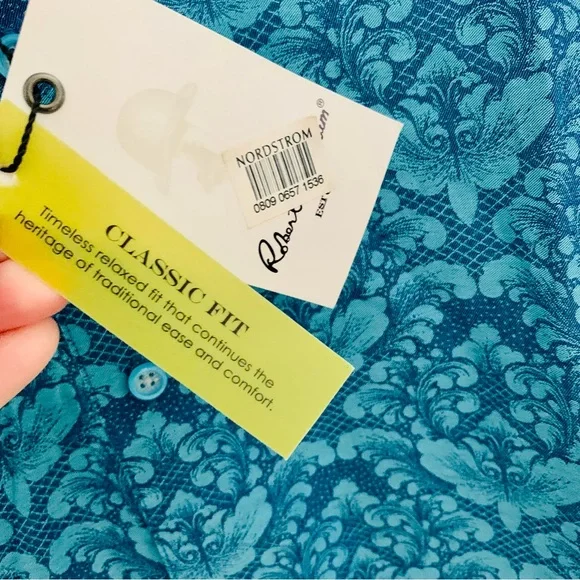 Robert Graham Button Down Shirt NWT Short Sleeve Size Large - Picture 5 of 10